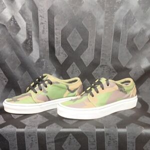 Camouflage Lace-Up Sneakers